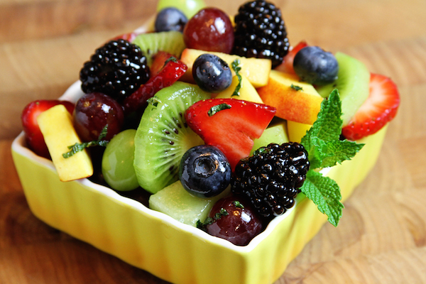 Fresh Fruit Salad with Greek Yoghurt